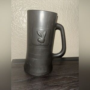 Vintage Playboy Bunny Club 6" Heavy Glass Beer Stein Mug